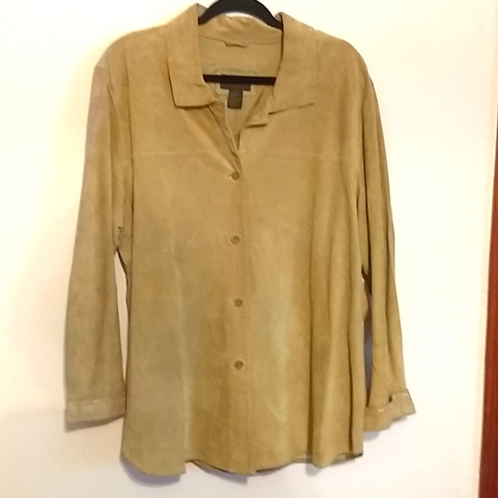 Hp 12/27leather Jacket, Euc - image 1